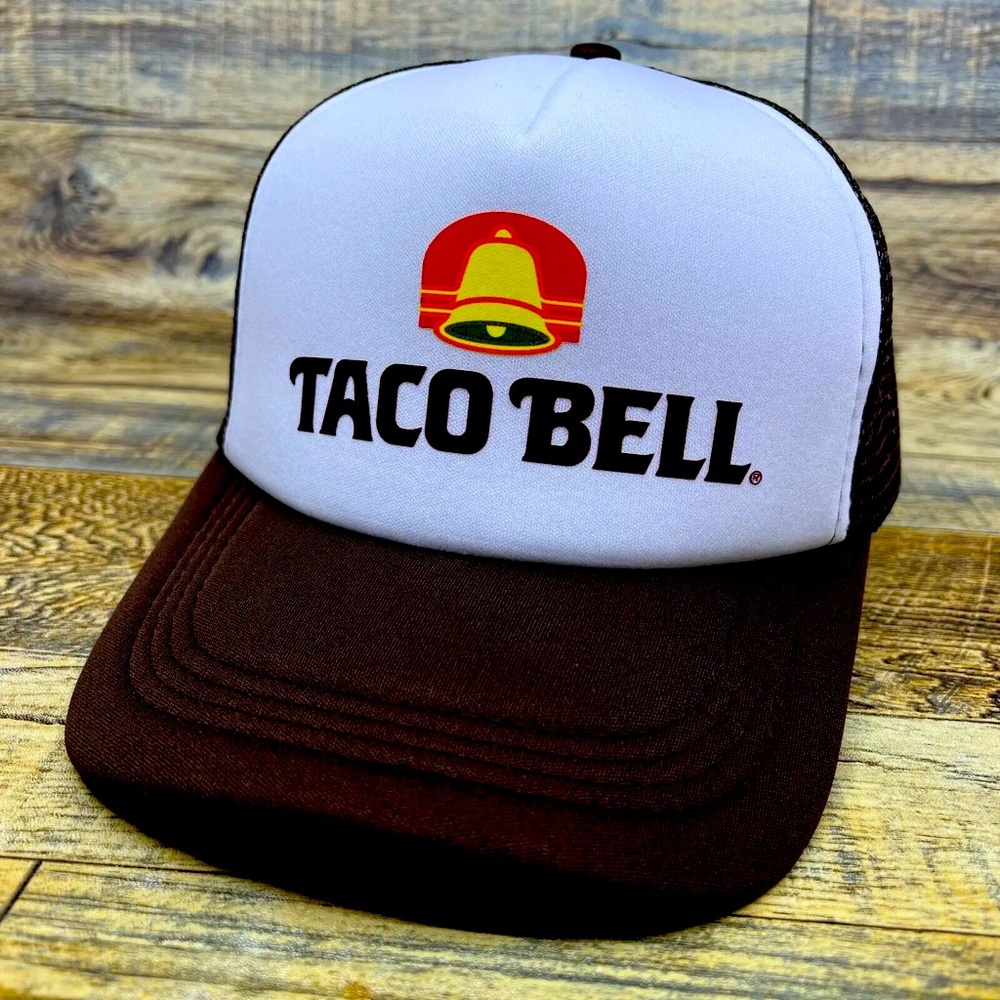 Retro-style Taco Bell trucker hat